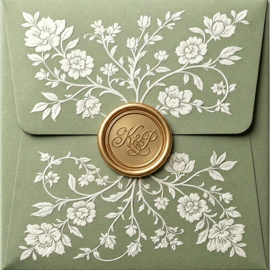 Wedding invitation envelope